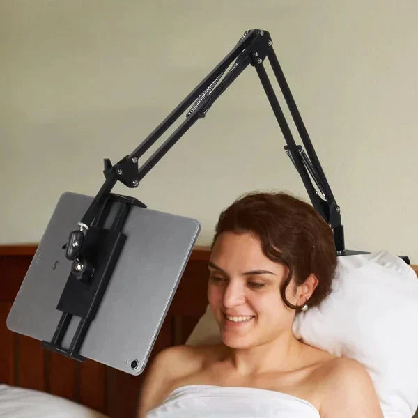 📢📢40% OFF !! ⏰🤖 Hidden tablet stand – fits gaps, 4 joints, 360° rotation, hands-free!