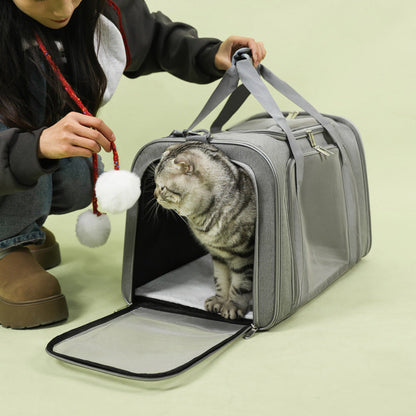 🏆LAST DAY 45% OFF🐾Large Foldable Mesh Cat Carrier Bag