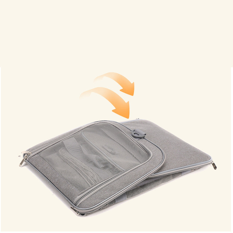🏆LAST DAY 45% OFF🐾Large Foldable Mesh Cat Carrier Bag
