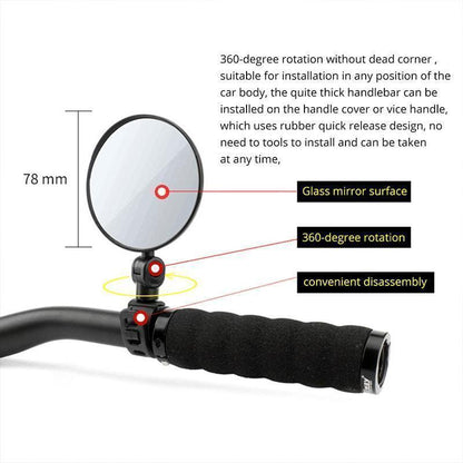 🚴‍♂️🔎 360° Degree Rotating Rearview Mirror