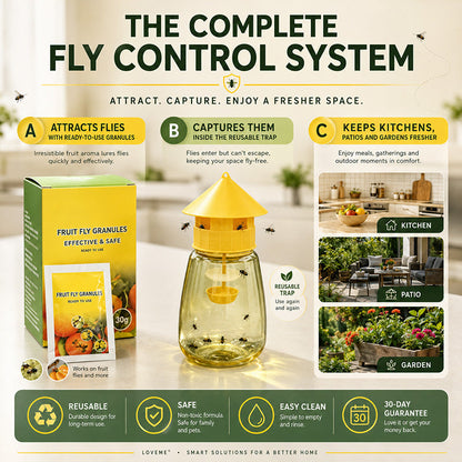 ⏳💥Final 3 hours-￡9.99!! 🔥 Indoor and Outdoor Hanging Fly Trap