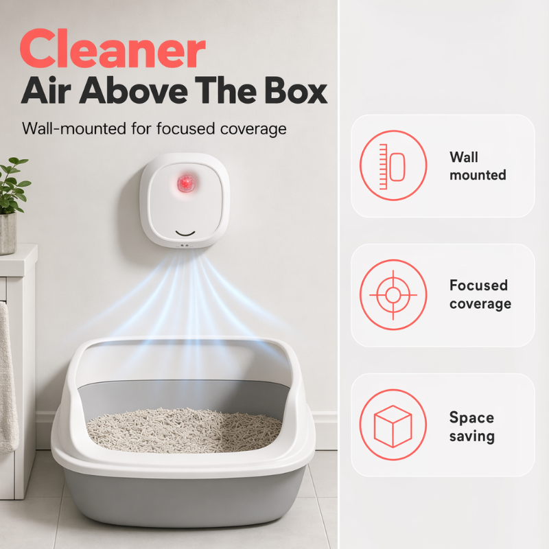 🔥Limited Time 49% OFF! 🌬️Say goodbye to unpleasant odors with it! Smart Quiet Pet Odor Eliminator