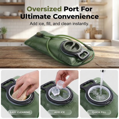 🔥40% Surprise Discount！🏕️Hydrate anytime, anywhere！💦2L Hydration Bladder with Quick-Release Tube