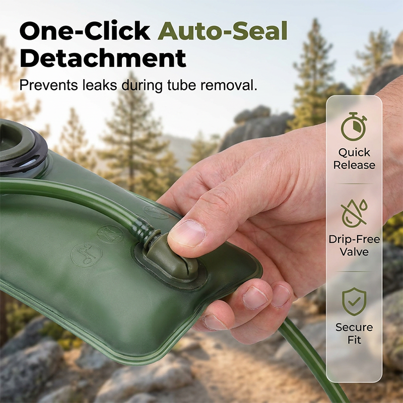 🔥40% Surprise Discount！🏕️Hydrate anytime, anywhere！💦2L Hydration Bladder with Quick-Release Tube