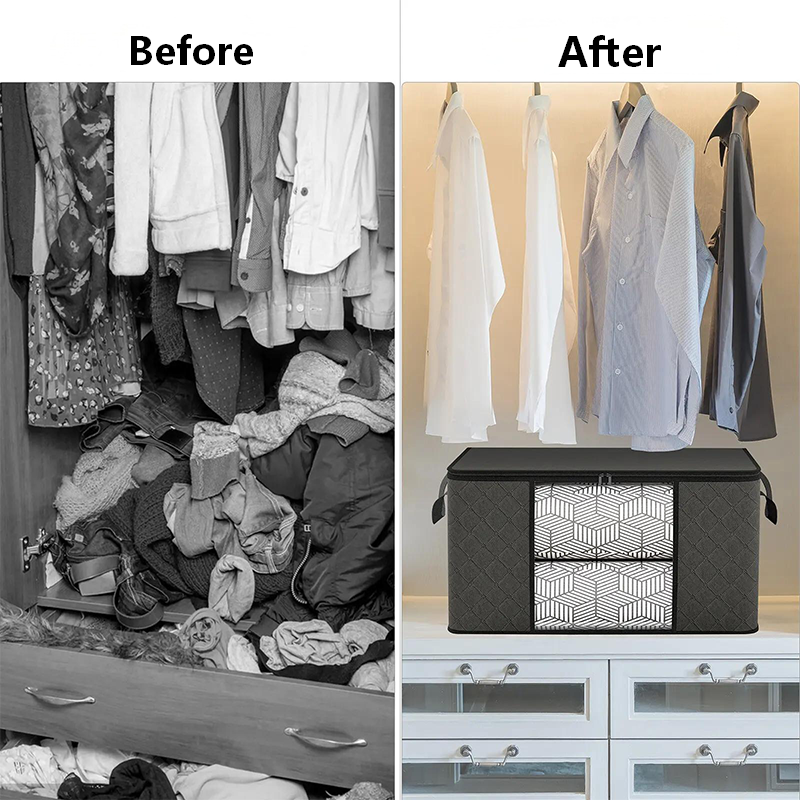 🏆Last Day Sale ONLY ￡9.99!!🔥90L Heavy-Duty Storage Bag🏆Mothproof & Airtight with Clear Window🛏️ Thick, Airtight & Moving-Ready! 🇬🇧🧳