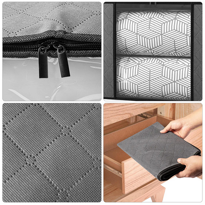 🏆Last Day Sale ONLY ￡9.99!!🔥90L Heavy-Duty Storage Bag🏆Mothproof & Airtight with Clear Window🛏️ Thick, Airtight & Moving-Ready! 🇬🇧🧳