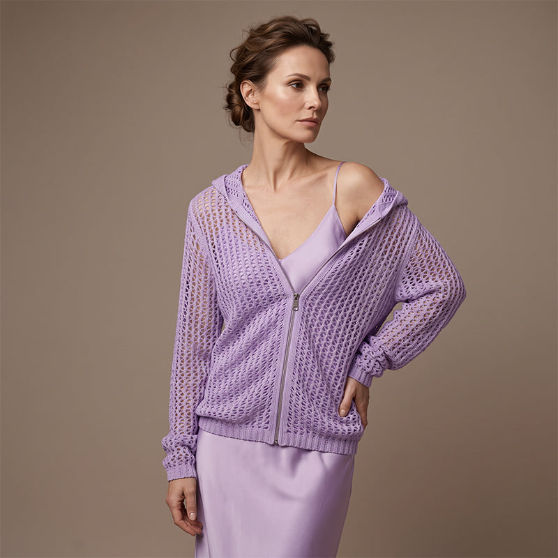🎉 2026 Sale — Over 22,000 Sold 🧥 Women's Open-Knit Zip-Up Cardigan Lightweight 🌸