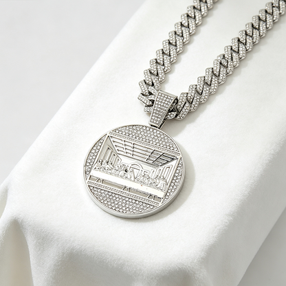 📢📢40% OFF !! ⏰Statement Cuban Pendant Chain Necklace