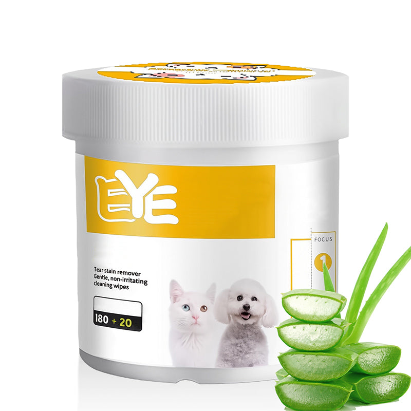 🥳2026 HOT SALE🥳💞50K+ SOLD!🐾🌿 50% OFF! Natural Plant‑Based Pet Wipes – Aloe vera & glycerin, pH‑balanced. Gently removes tear stains & earwax. Safe for daily use! 🧻✨