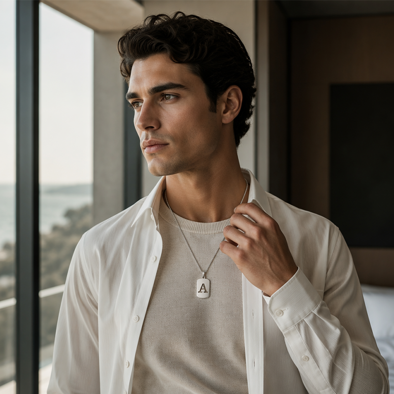📢📢40% OFF !! ⏰Minimal Initial Necklace for Women & Men