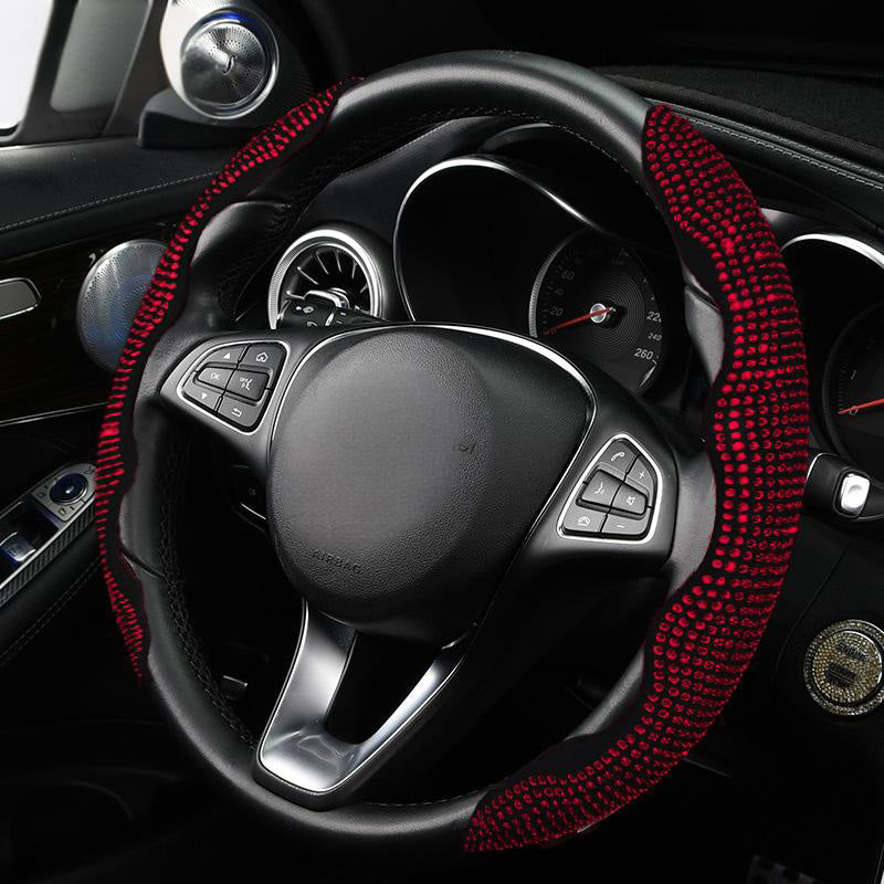 📢📢40% OFF !! ⏰Rhinestones Bling Cover for Auto Steering Wheels