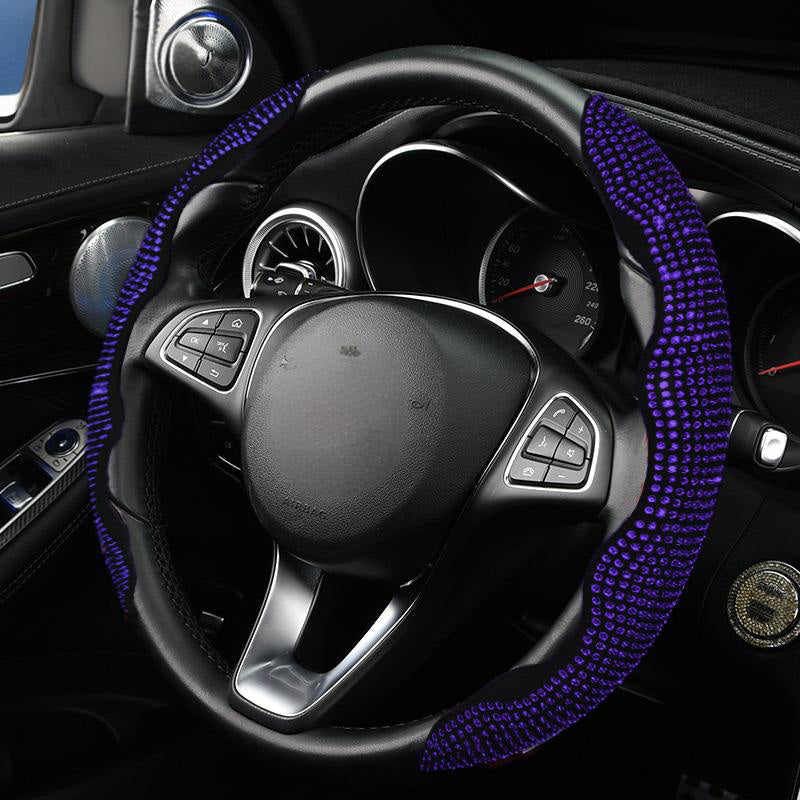 📢📢40% OFF !! ⏰Rhinestones Bling Cover for Auto Steering Wheels