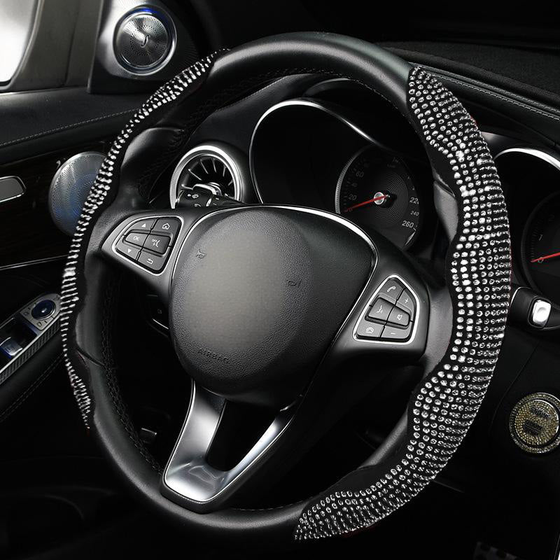 📢📢40% OFF !! ⏰Rhinestones Bling Cover for Auto Steering Wheels