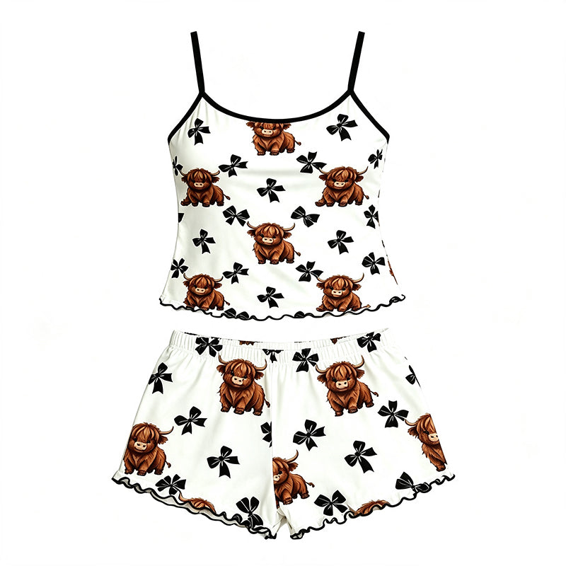 📢📢 49% OFF !! ⏰ Summer Thin Spaghetti Strap Halterneck Loungewear Set