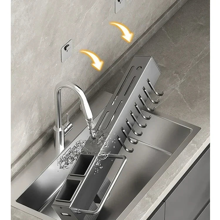 🍽Kitchen storage essentials 🔥50% limited discount！👨🏻‍🍳Clear messy countertops in one go！Multifunctional Kitchen Chopstick Cage & Knife Holder