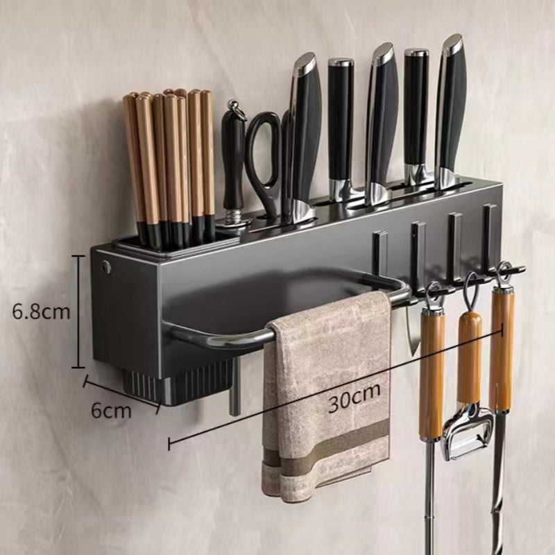 🍽Kitchen storage essentials 🔥50% limited discount！👨🏻‍🍳Clear messy countertops in one go！Multifunctional Kitchen Chopstick Cage & Knife Holder