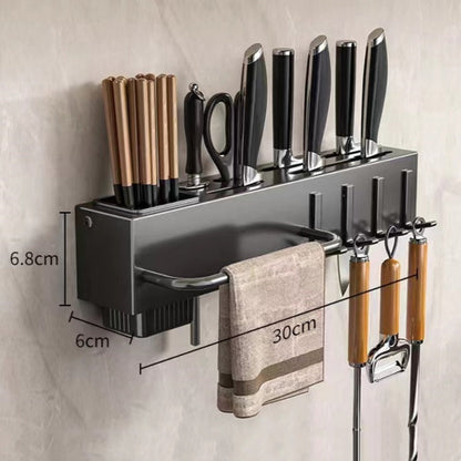 🍽Kitchen storage essentials 🔥50% limited discount！👨🏻‍🍳Clear messy countertops in one go！Multifunctional Kitchen Chopstick Cage & Knife Holder
