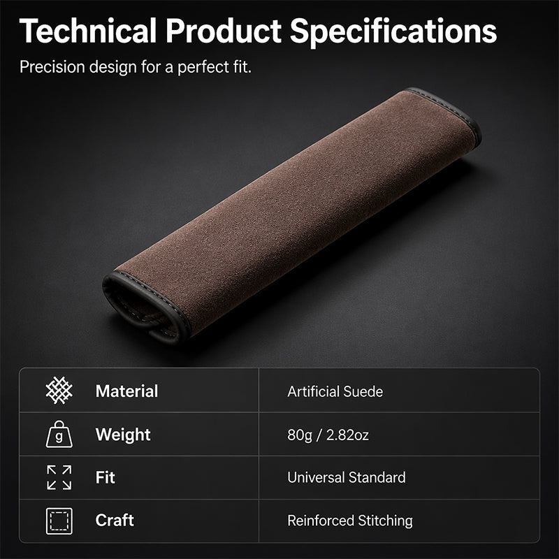 📢📢BUY 1 GET 1 FREE !! ⏰Universal Faux Suede Car Seat Belt Shoulder Cover Extended Cushion Padding