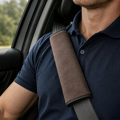 📢📢BUY 1 GET 1 FREE !! ⏰Universal Faux Suede Car Seat Belt Shoulder Cover Extended Cushion Padding