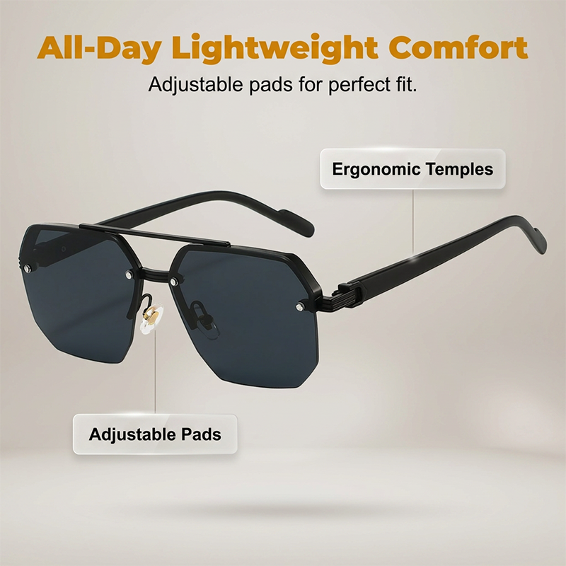 📢📢50% OFF !! ⏰Men's Stylish Geometric Polygon Sunglasses