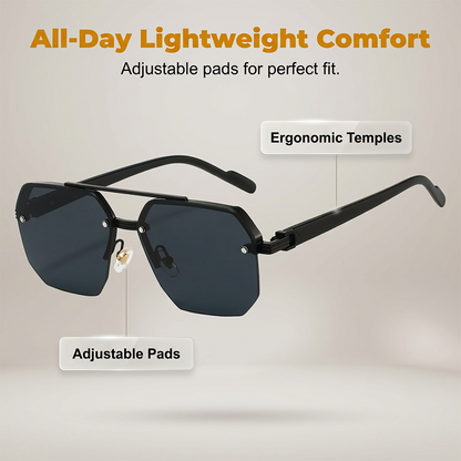 📢📢50% OFF !! ⏰Men's Stylish Geometric Polygon Sunglasses