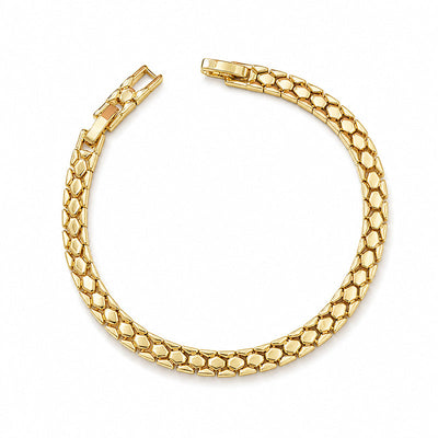 Elegant Gold Color Chain Bracelet