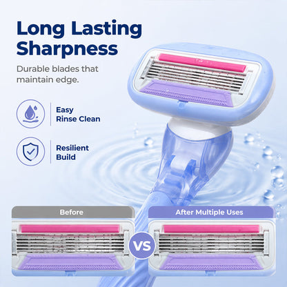 5-Blade Razor Handle for Women