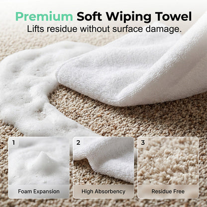 🔥Waterless Carpet Foam Stain Remover with Towel