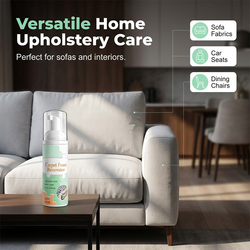 🔥Waterless Carpet Foam Stain Remover with Towel