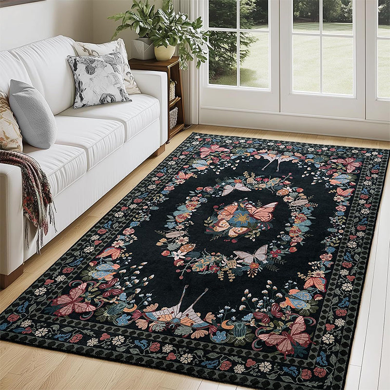 ⏳Limited-time 50% off⏰Easy-Care Floral Area Rug🦋🛋️