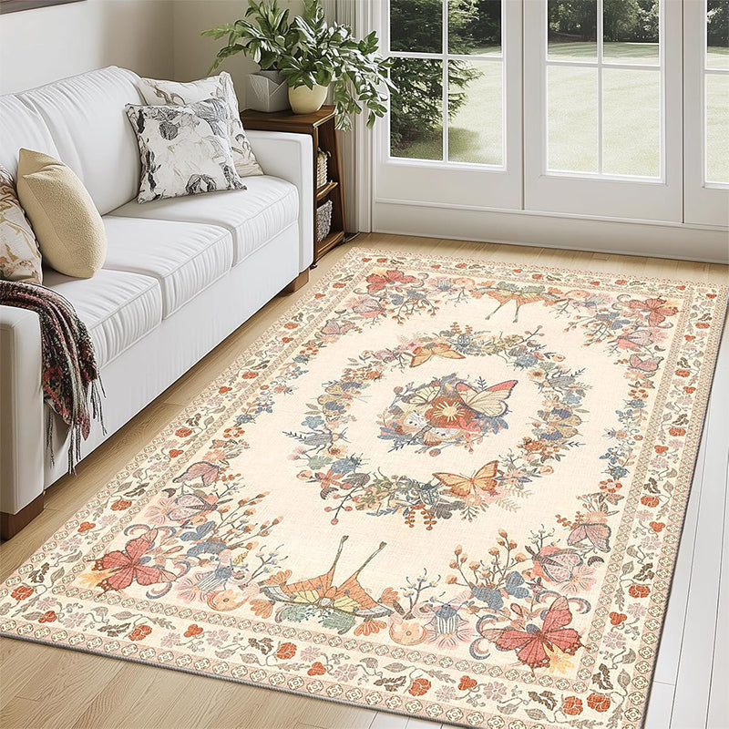 ⏳Limited-time 50% off⏰Easy-Care Floral Area Rug🦋🛋️