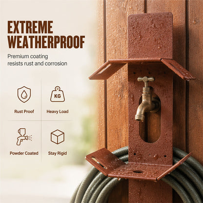 📢📢50% OFF !! ⏰Wall Mounted Iron Garden Hose Holder