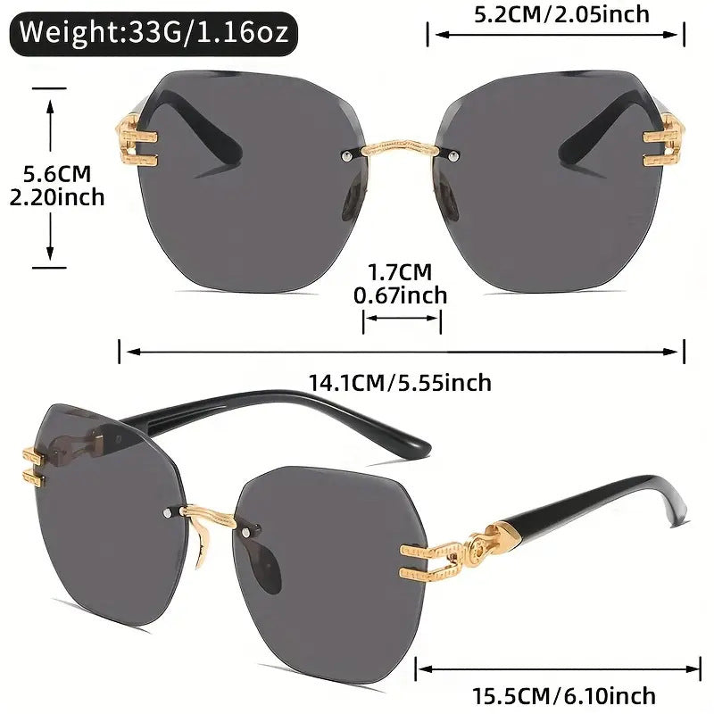 ⏳Time-Limited Special⏰Statement Rimless Sunglasses