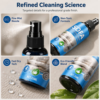 🥳2026 HOT SALE🥳💞50K+ SOLD!🛋️✨ 50% OFF! No‑Rinse Fabric Cleaner Spray – Just spray & wipe – no water, no rinsing. Perfect for sofas, carpets & upholstery – fresh in minutes! 🧼💨