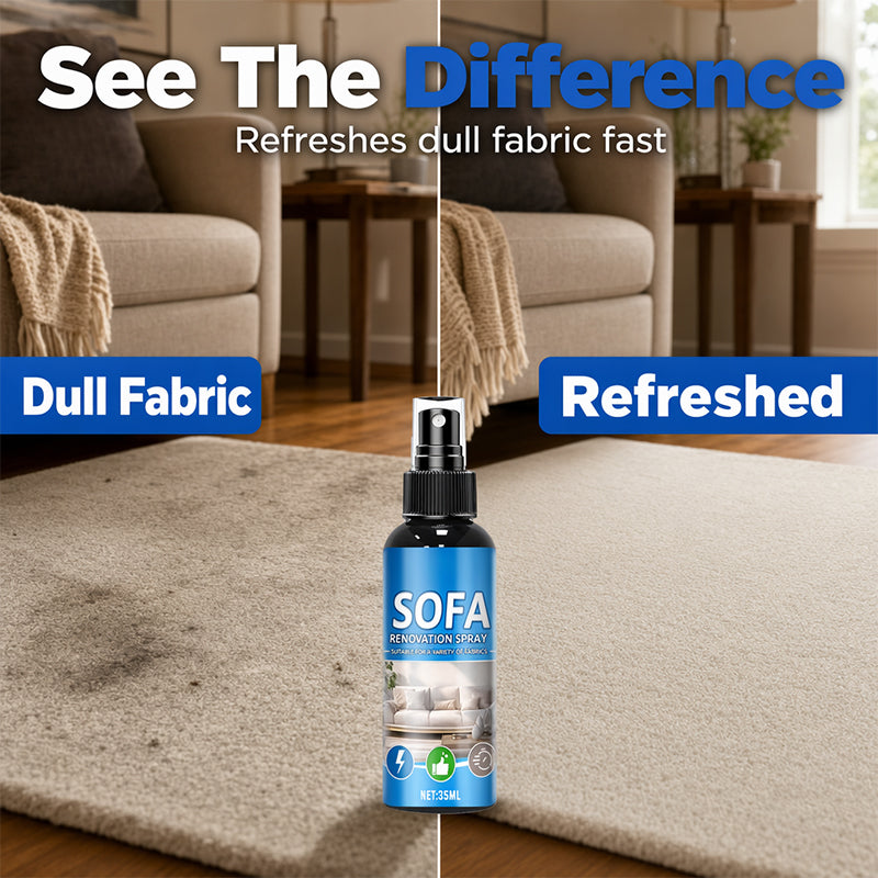 🥳2026 HOT SALE🥳💞50K+ SOLD!🛋️✨ 50% OFF! No‑Rinse Fabric Cleaner Spray – Just spray & wipe – no water, no rinsing. Perfect for sofas, carpets & upholstery – fresh in minutes! 🧼💨
