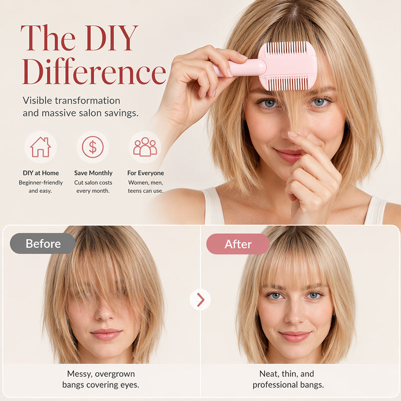 DIY Hair Thinning Comb – Adjustable Blade & Beginner-Friendly Design