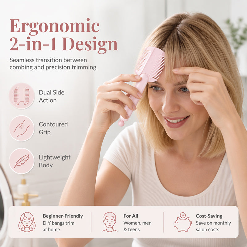 DIY Hair Thinning Comb – Adjustable Blade & Beginner-Friendly Design