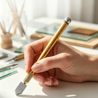 📢📢50% OFF !! ⏰Professional Pen-Style Roller Glass Cutter