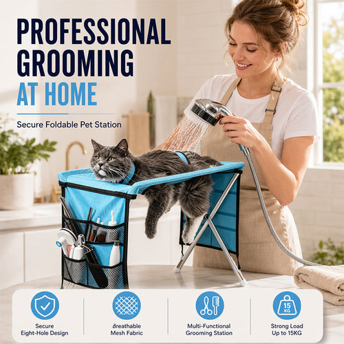 ⏳Limited-time 48% off⏰2-in-1 Foldable Pet Grooming Bed🐱🐶🛋️