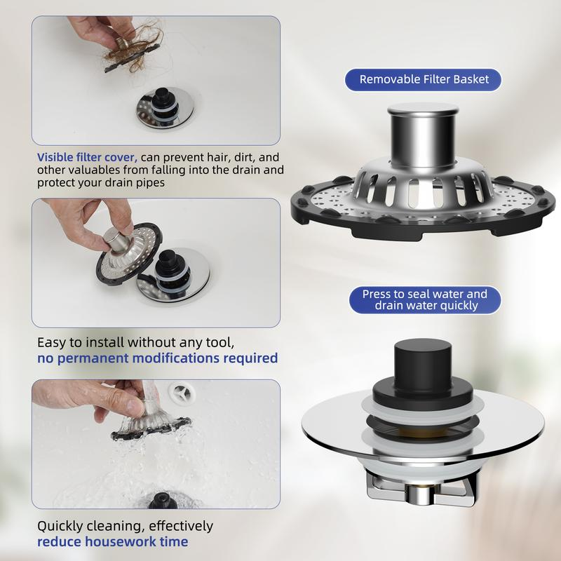 Stainless Steel Kitchen Sink Strainer