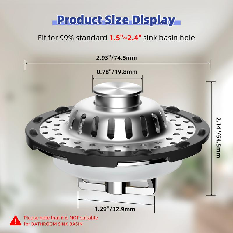 📢📢50% OFF !!⏰Stainless Steel Kitchen Sink Strainer