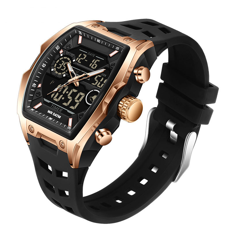 ⌚ Read It in the Dark – Men's Dual Display Sports Watch with Luminous Dial. Waterproof & Rugged. 50% Off. UK Stock
