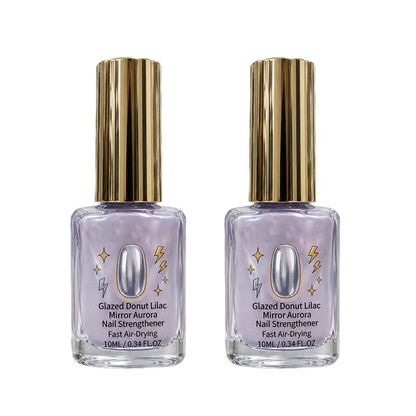 📢📢LIMITED TIME: Buy 1 Get 1 Free!!! ⏰Lilac Glossy Mirror Nail Strengthener