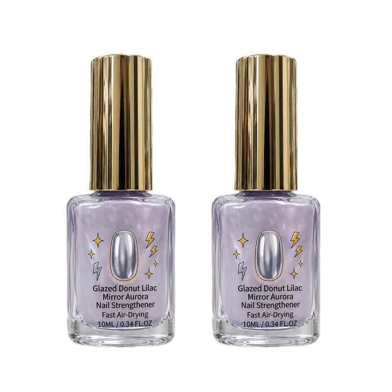 📢📢40% OFF !! ⏰Lilac Glossy Mirror Nail Strengthener