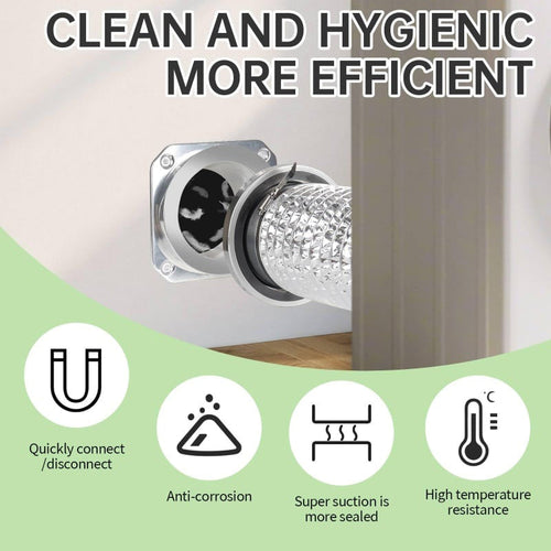 🎉 2026 Sale — Over 7,900 Sold!🧲 Magnetic Dryer Vent Coupling Connector Kit