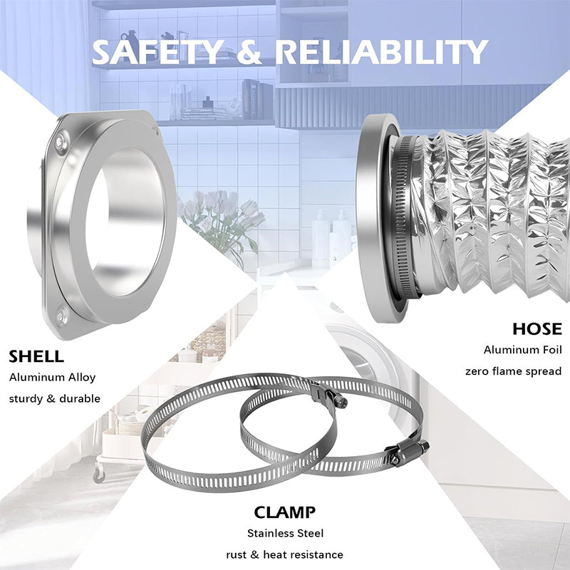 🎉 2026 Sale — Over 7,900 Sold!🧲 Magnetic Dryer Vent Coupling Connector Kit