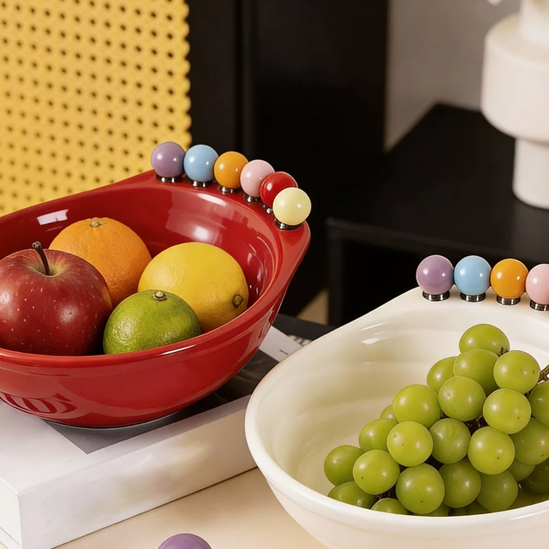 Playful Foot-Shaped Snack Bowl with Integrated Fruit Forks