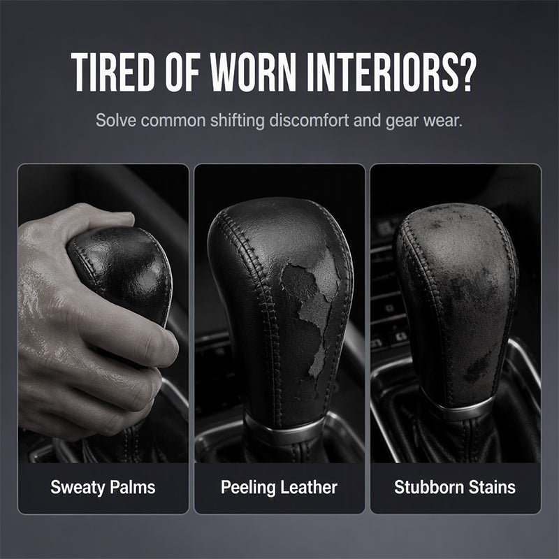 📢📢50% OFF !! ⏰Breathable Universal Car Gear Shift Knob Cover