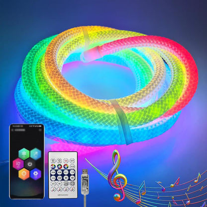 📢📢50% OFF !! ⏰Dragon Scale Woven LED Neon Rope Light