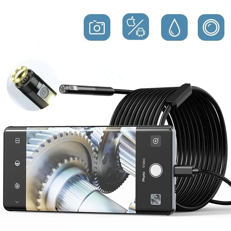 📢📢50% OFF !! ⏰Waterproof Borescope Camera with Adjustable Light